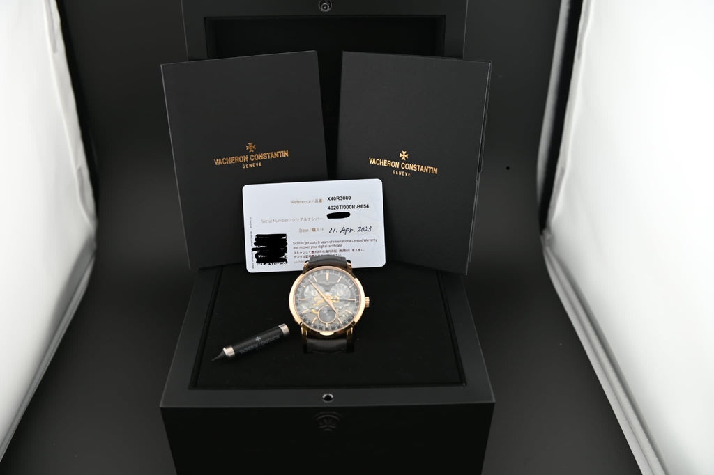 Vacheron Constantin Traditionnelle Complete Calendar Openface Pink Gold