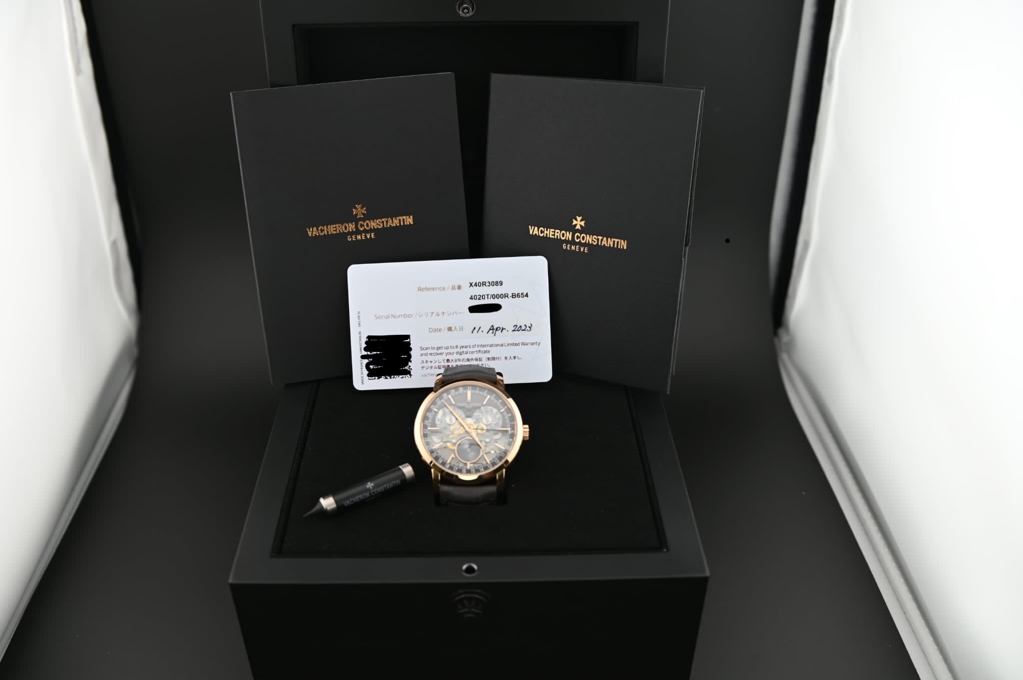 Vacheron Constantin Traditionnelle Complete Calendar Openface Pink Gold