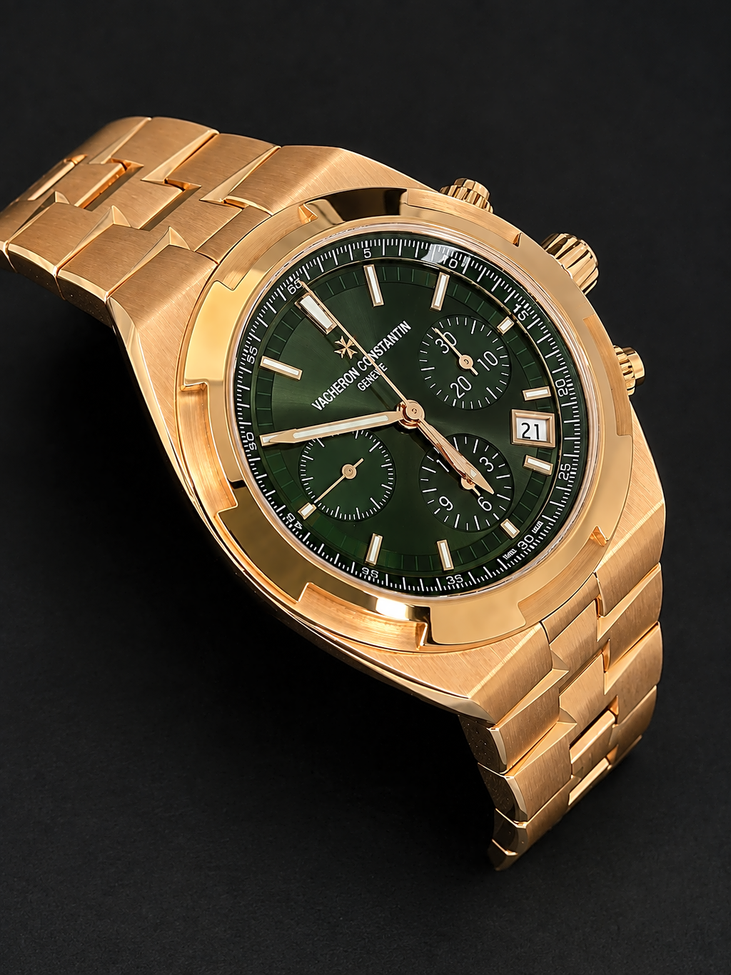 Vacheron Constantin Overseas Chronograph Pink Gold / Green