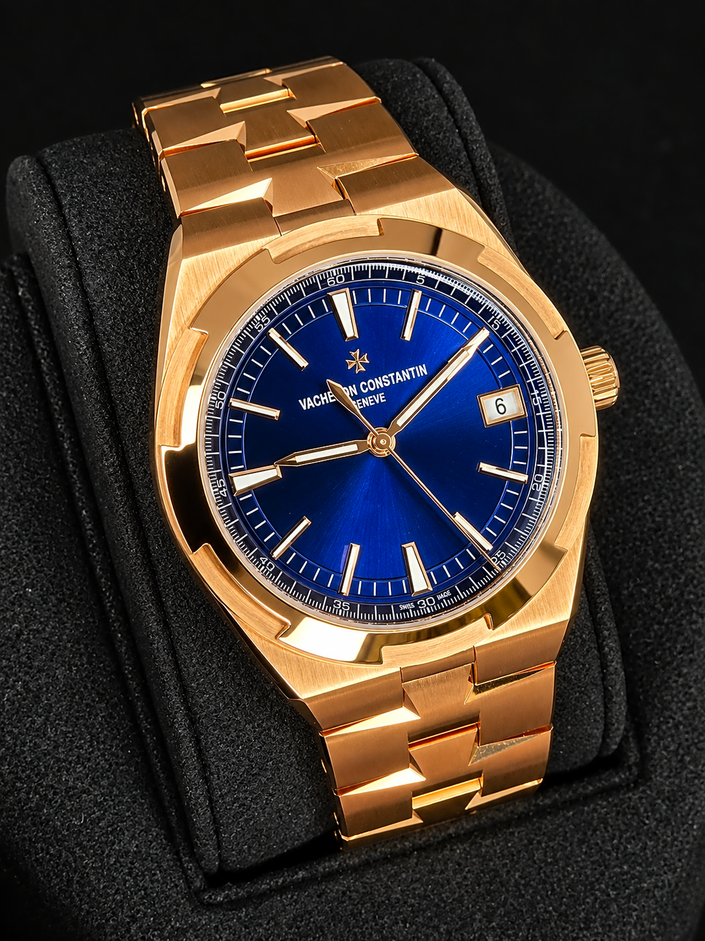 Vacheron Constantin Overseas Date Pink Gold / Blue