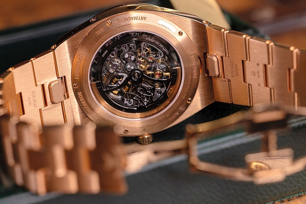Vacheron Constantin Overseas Ultra-Thin Perpetual Calendar Pink Gold / Skeleton / Bracelet