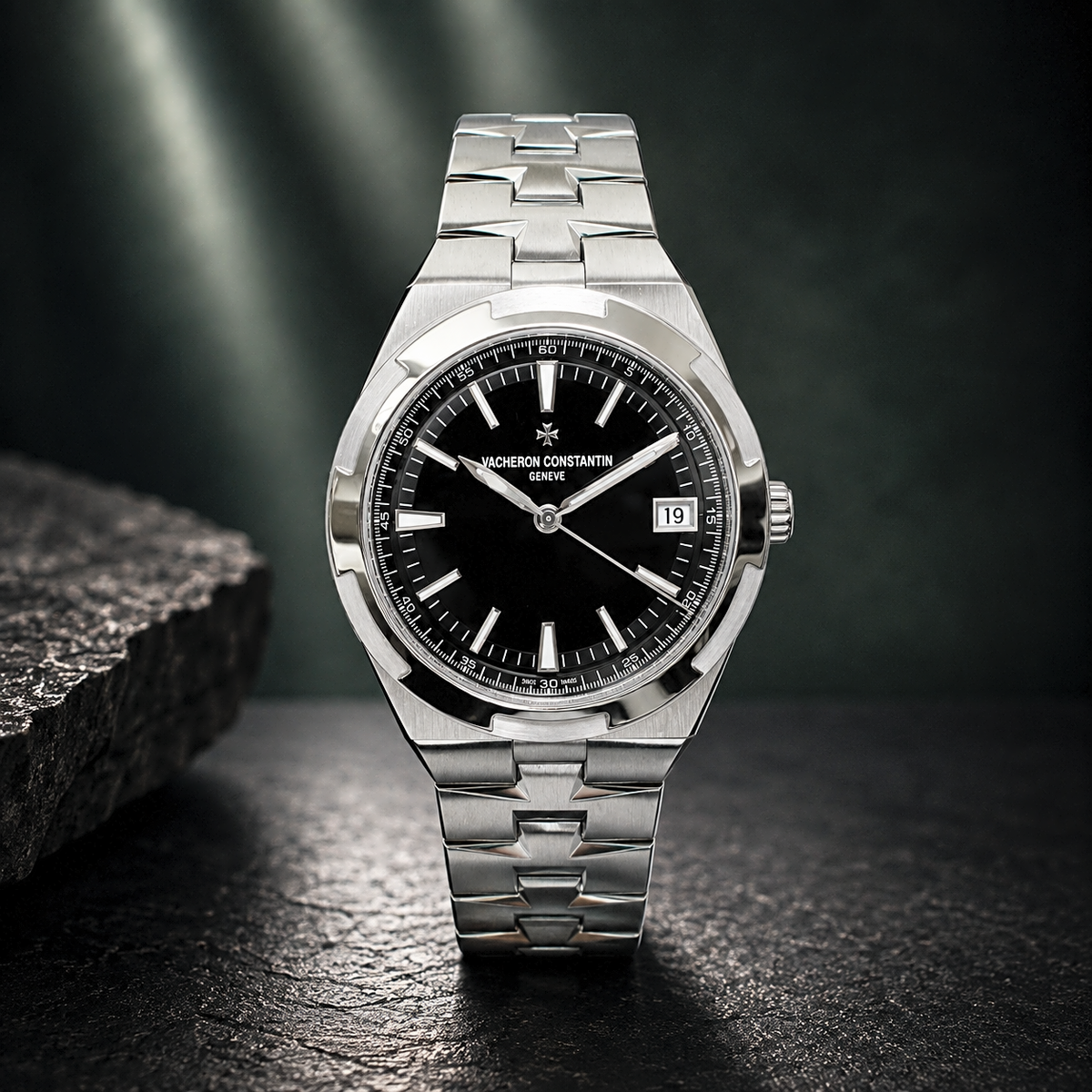 Vacheron Constantin Overseas Date Stainless Steel / Black