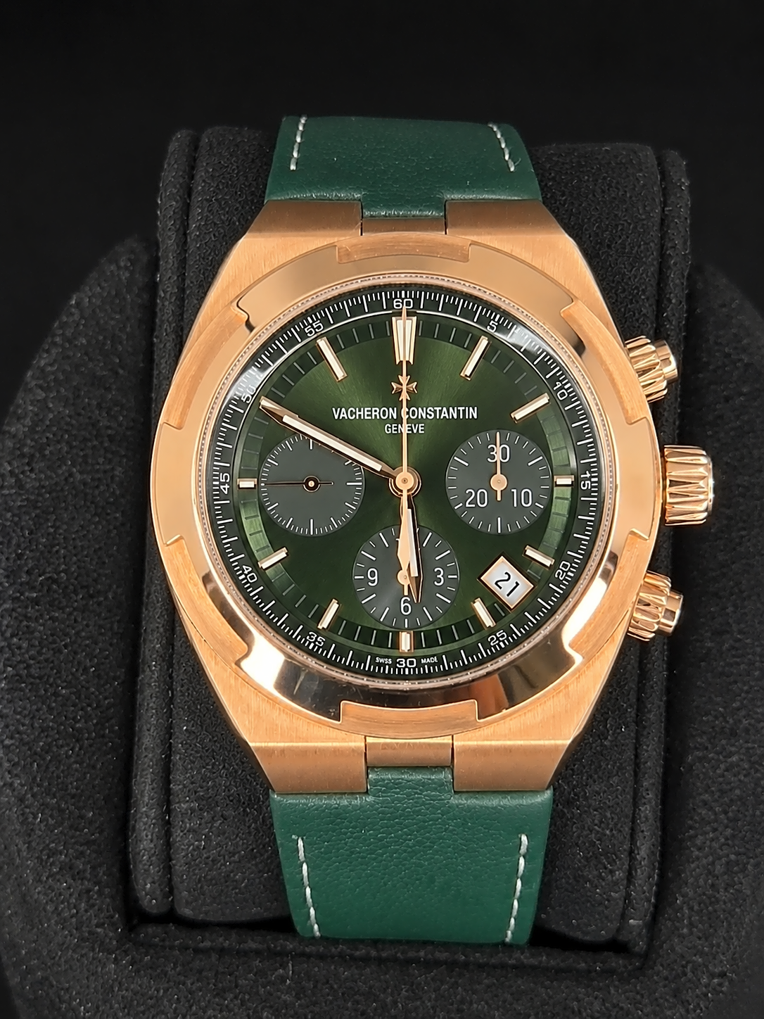 Vacheron Constantin Overseas Chronograph Pink Gold / Green