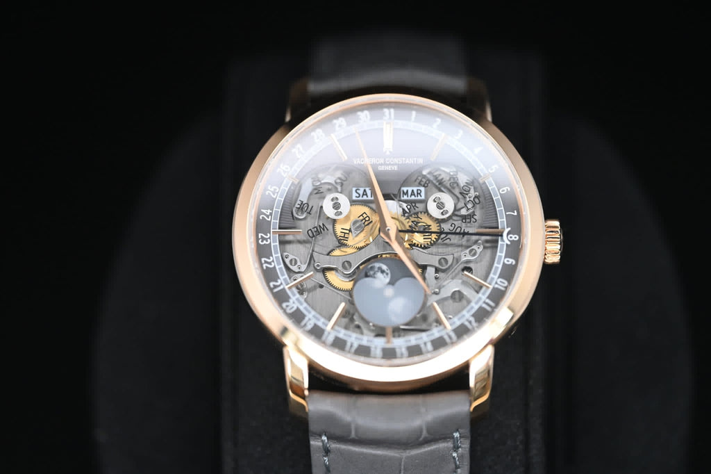 Vacheron Constantin Traditionnelle Complete Calendar Openface Pink Gold 4020T/000R-B654
