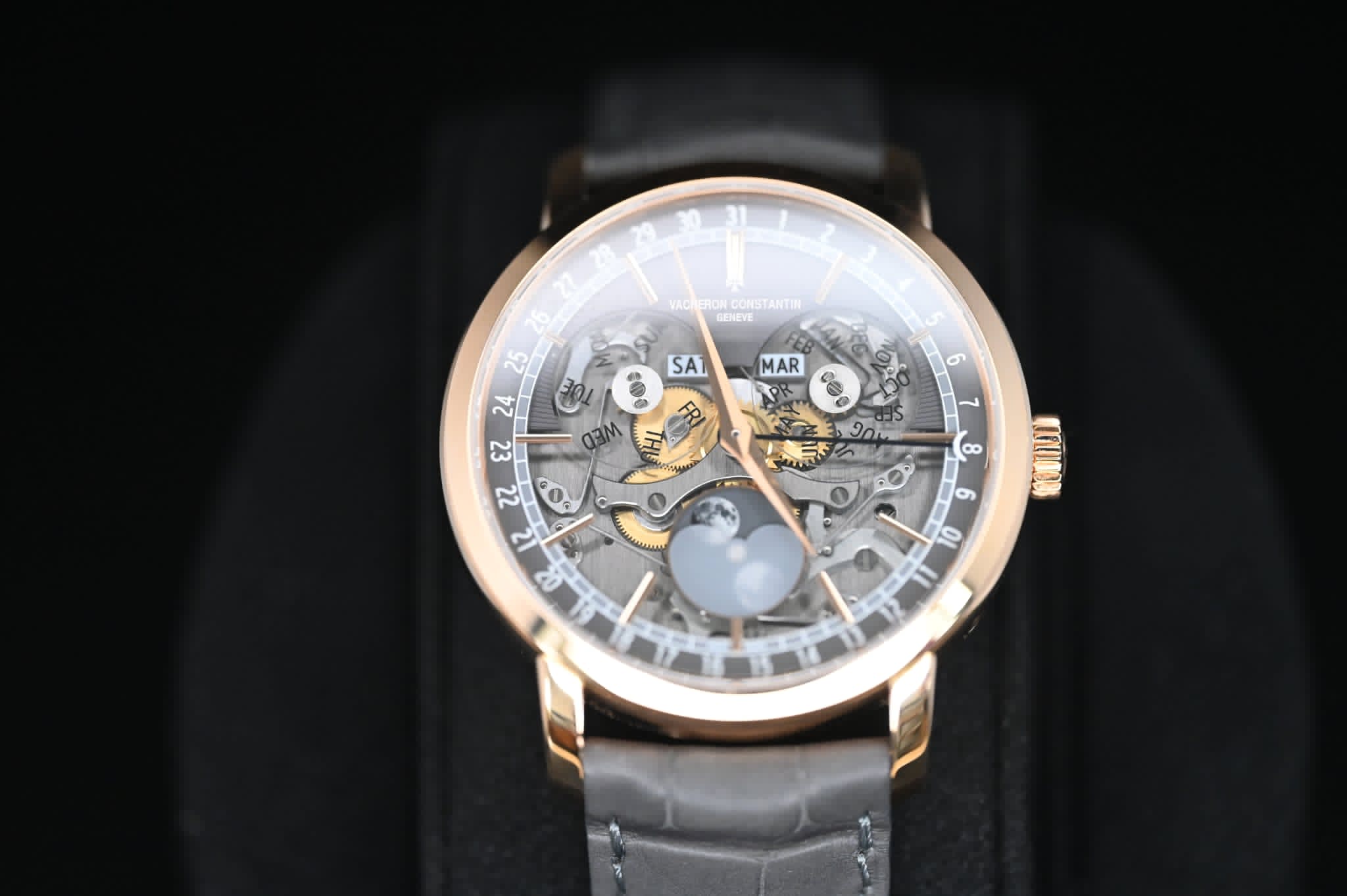 Vacheron Constantin Traditionnelle Complete Calendar Openface Pink Gold 4020T/000R-B654