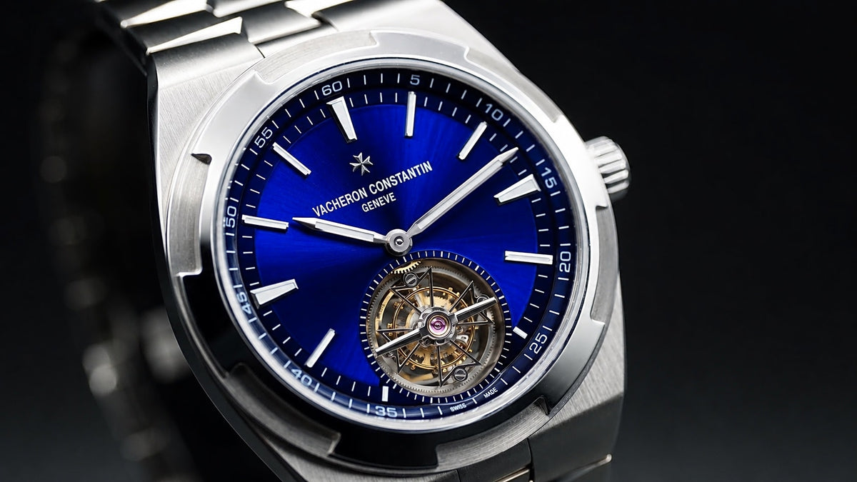 Vacheron Constantin Overseas Tourbillon Stainless Steel / Blue