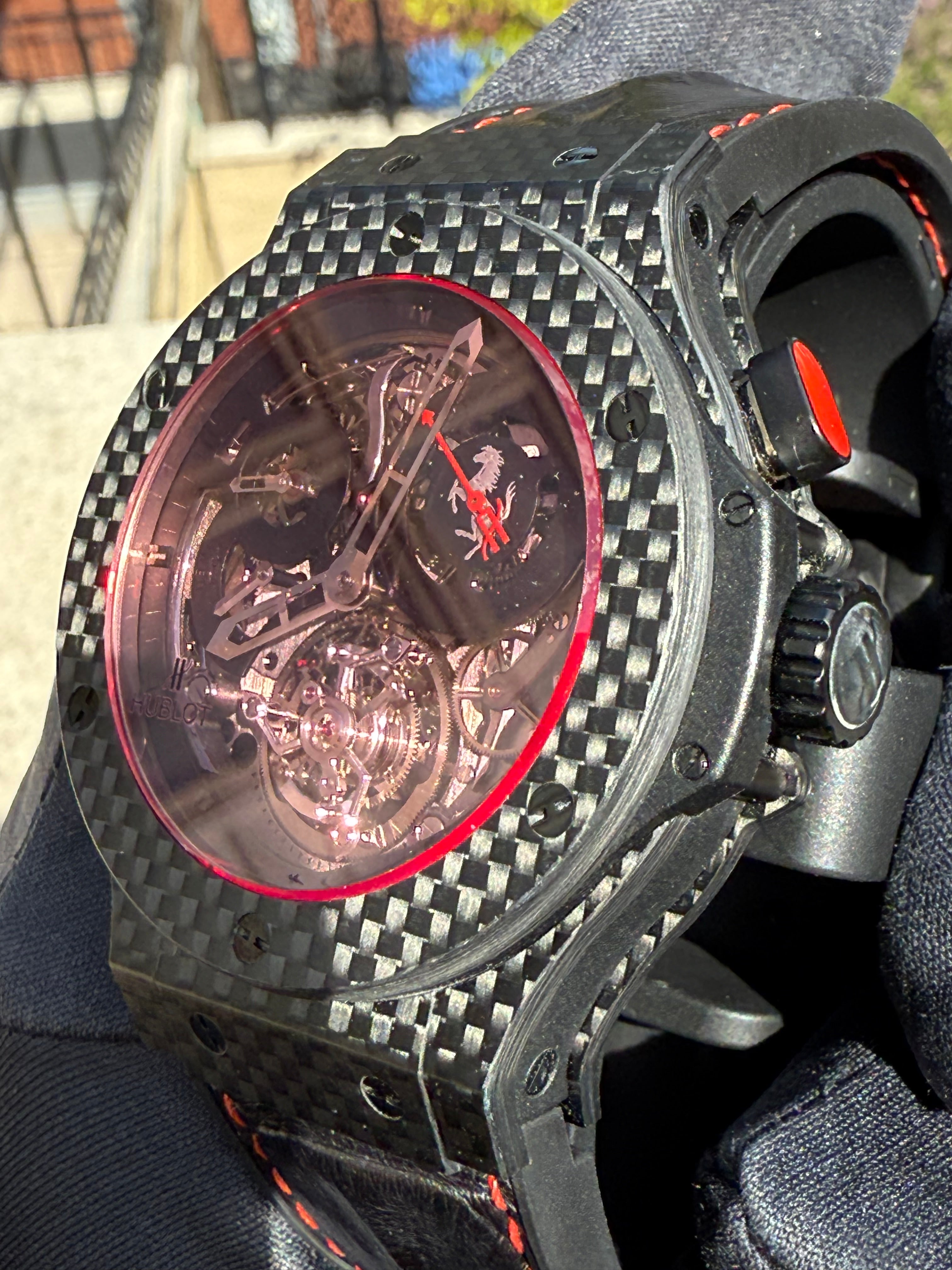 Hublot Big Bang Chrono Tourbillon Ferrari (20th Anniv. of Ferrari in China) 308.QX.1110.HR.SCF11