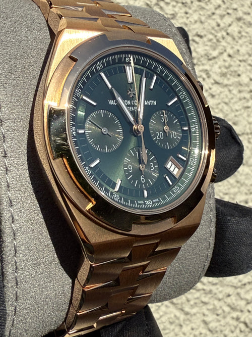 Vacheron Constantin Overseas Chronograph Pink Gold / Green 5520V/210R-B966