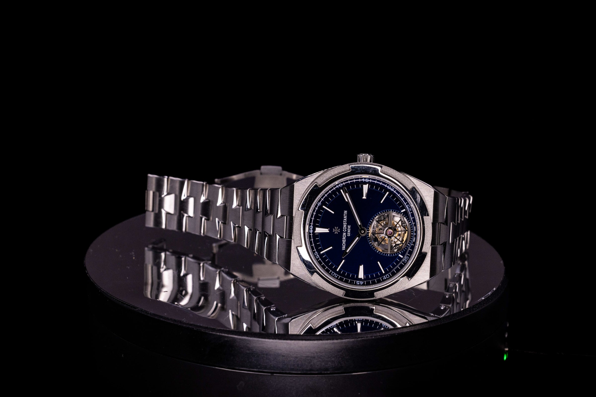 Vacheron Constantin Overseas Tourbillon Stainless Steel / Blue 6000V/110A-B544