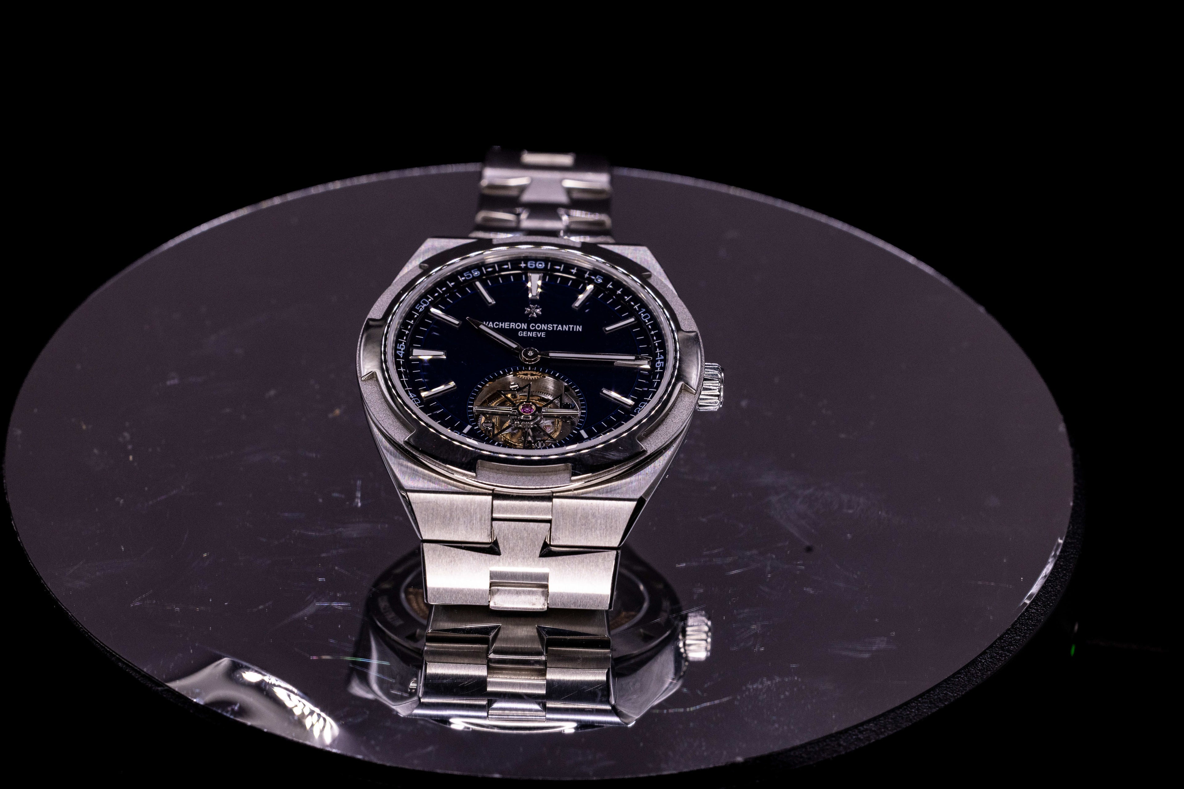 Vacheron Constantin Overseas Tourbillon Stainless Steel / Blue 6000V/110A-B544