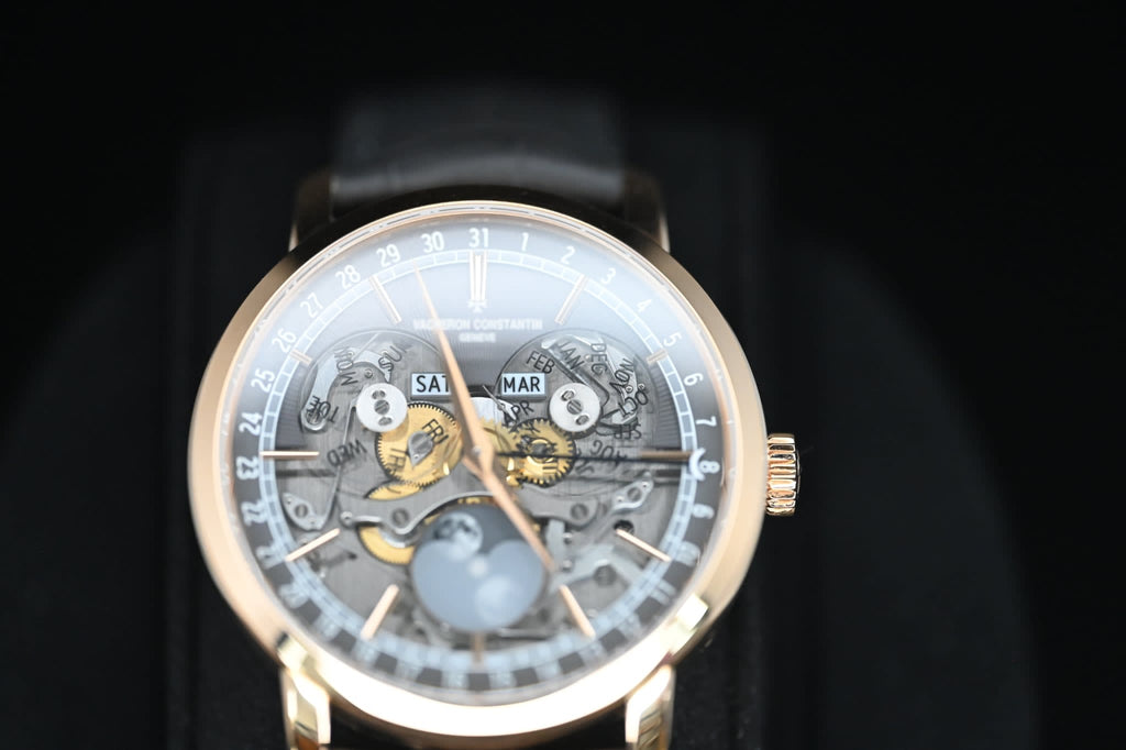 Vacheron Constantin Traditionnelle Complete Calendar Openface Pink Gold 4020T/000R-B654