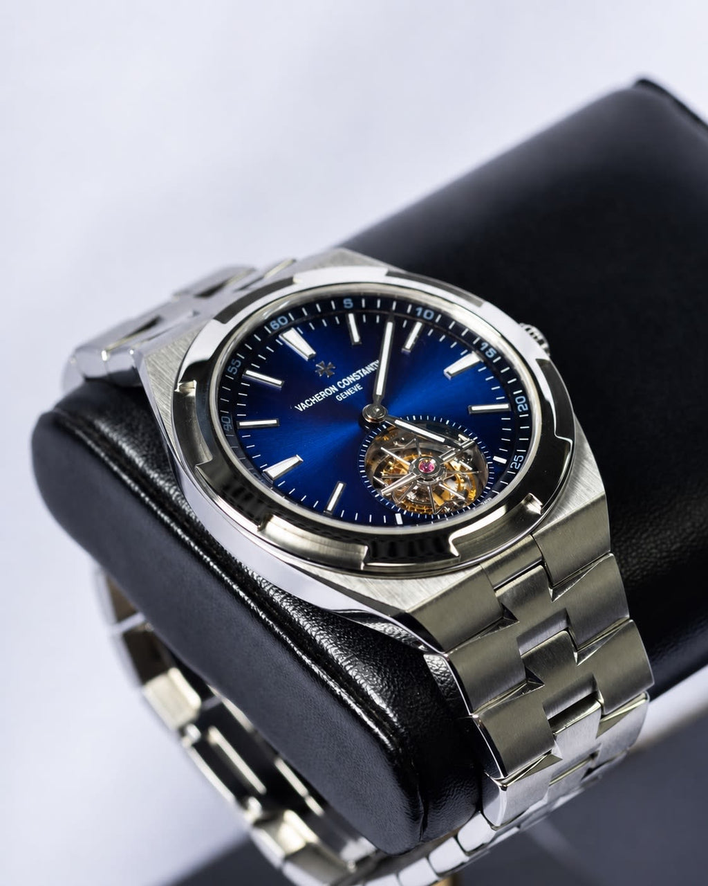 Vacheron Constantin Overseas Tourbillon Stainless Steel / Blue 6000V/110A-B544