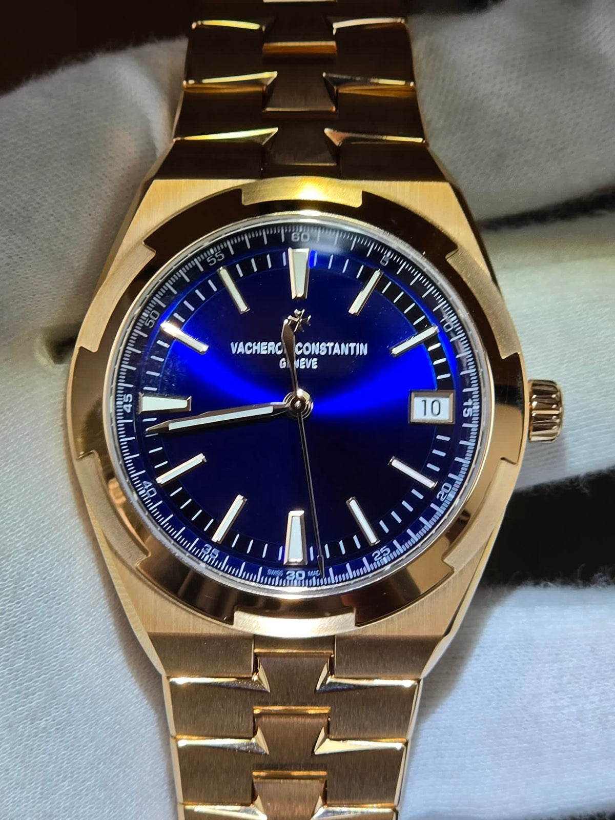 Vacheron Constantin Overseas Date Pink Gold / Blue