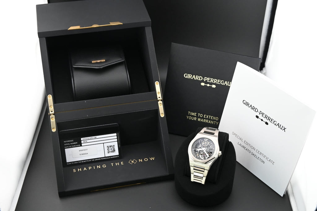 Girard Perregaux Laureato Skeleton 42mm (White Gold, LE 100) 81015-53-3240-1GM