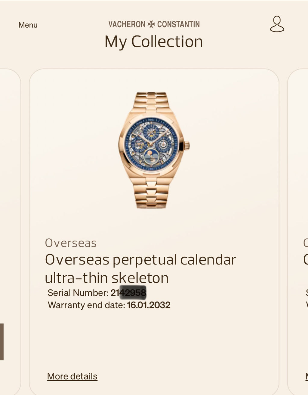 Vacheron Constantin Overseas Ultra-Thin Perpetual Calendar Pink Gold / Skeleton / Bracelet 4300V/220R-B642