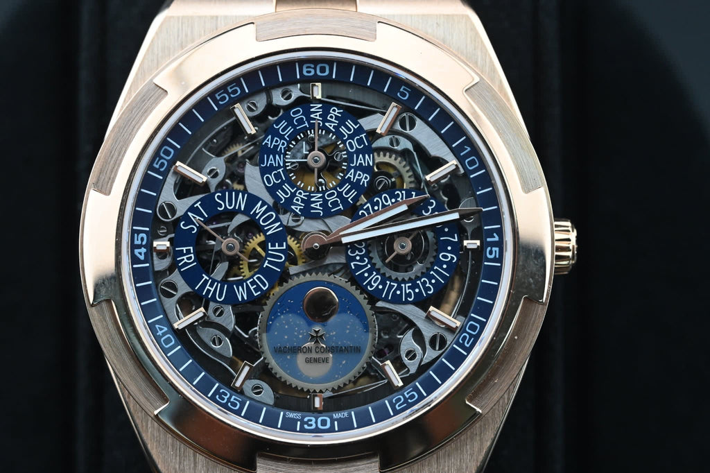 Vacheron Constantin Overseas Ultra-Thin Perpetual Calendar Pink Gold / Skeleton / Bracelet 4300V/220R-B642
