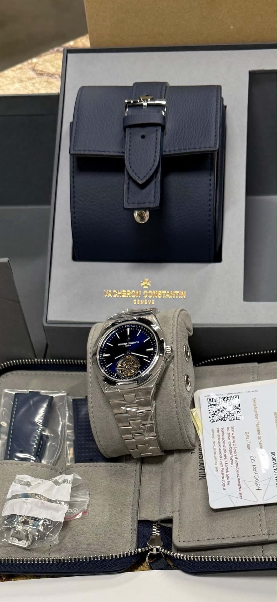 Titanium! Not Steel! Very Rare - Full Set With Both Straps!