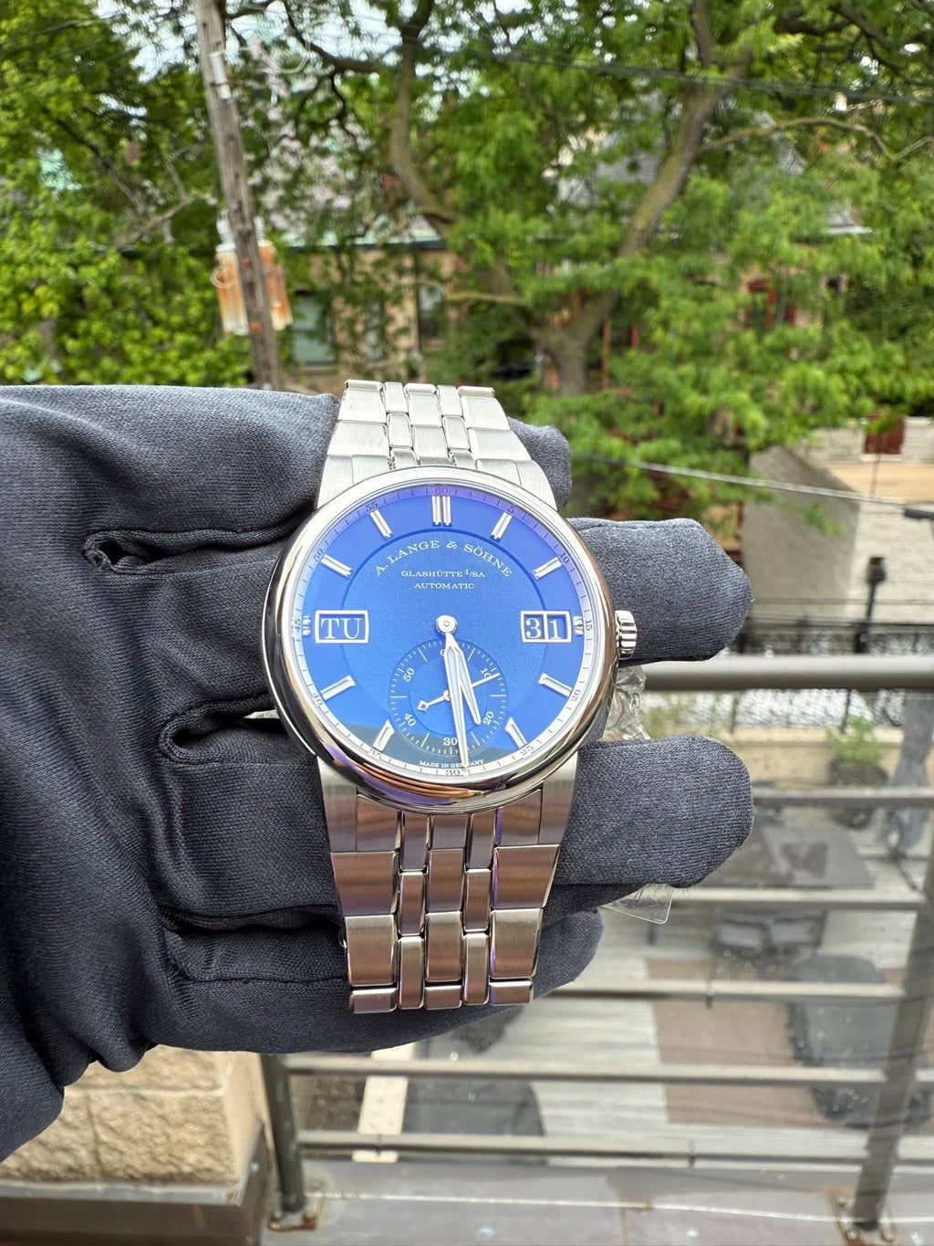 A. Lange & Söhne Odysseus Stainless Steel / Blue / Bracelet 363.179
