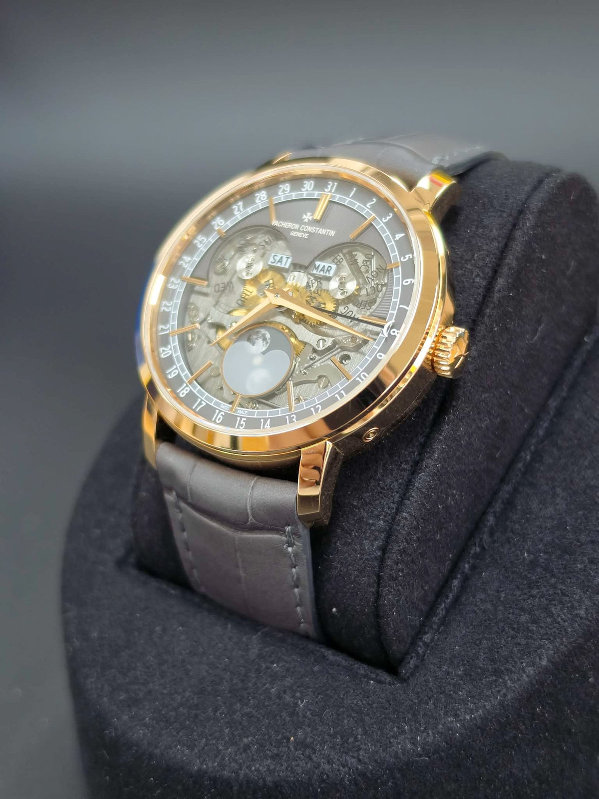 Vacheron Constantin Traditionnelle Complete Calendar Openface Pink Gold