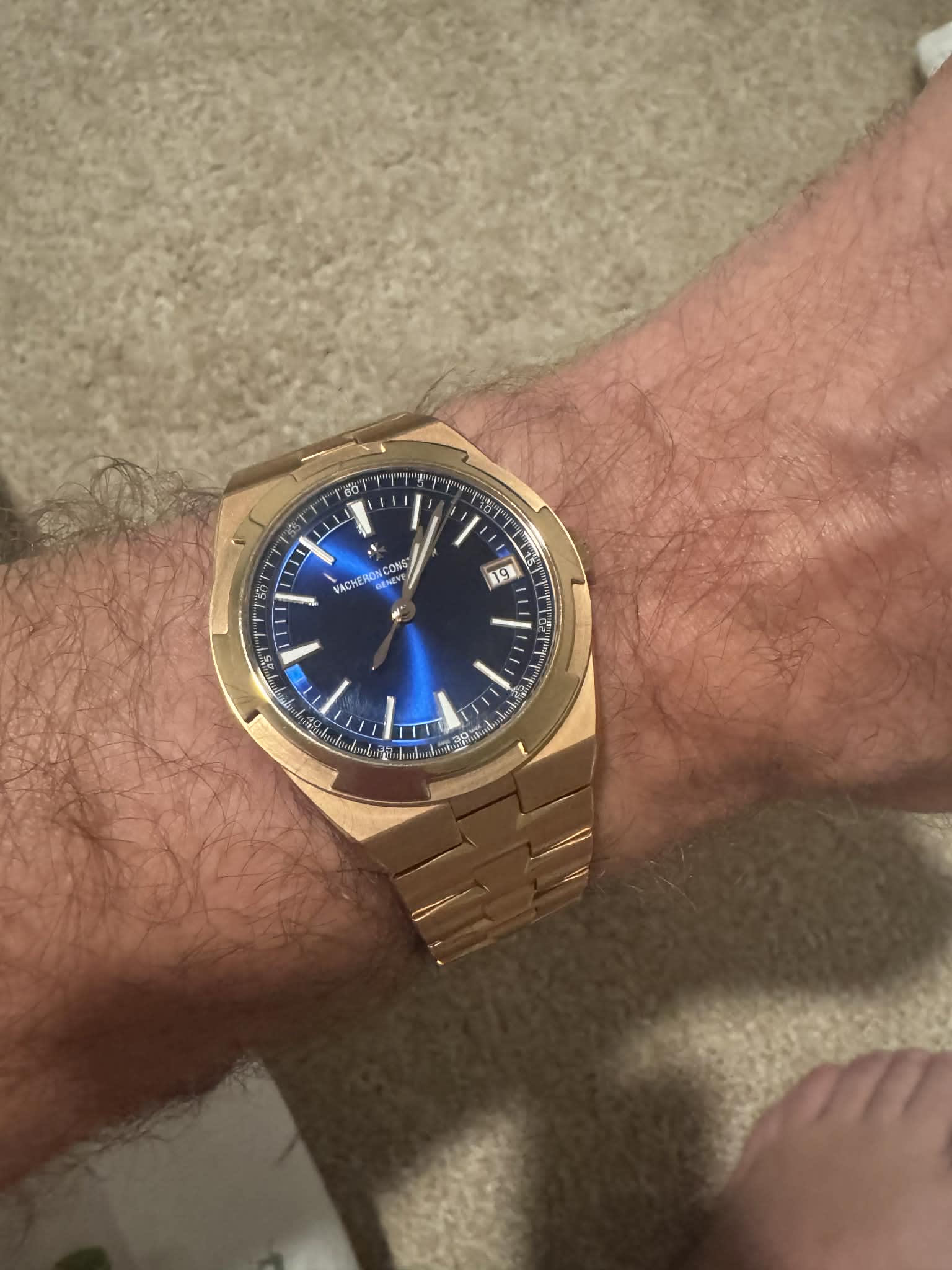 Vacheron Constantin Overseas Date Pink Gold / Blue 4500V/110R-B705
