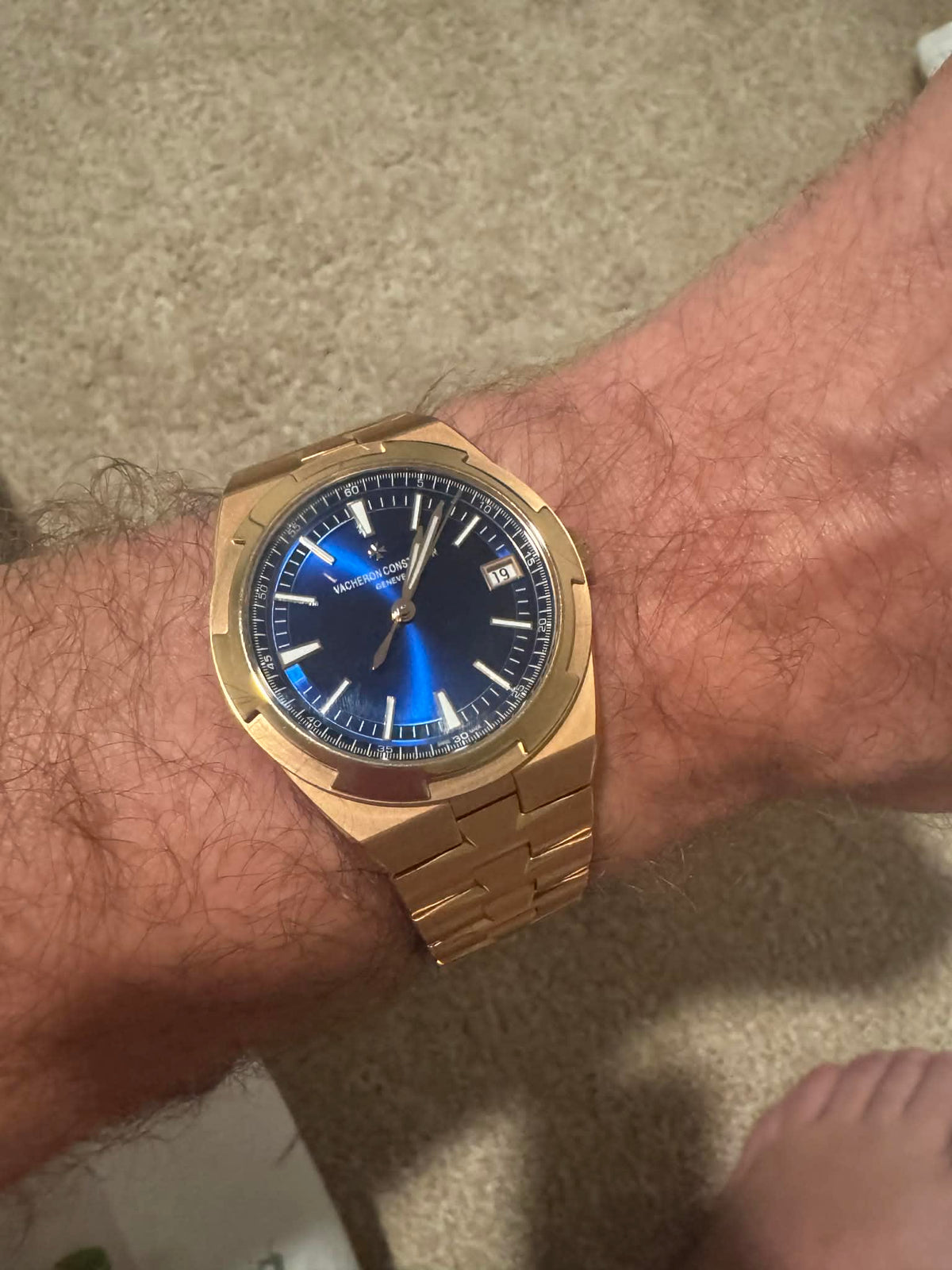 Vacheron Constantin Overseas Date Pink Gold / Blue