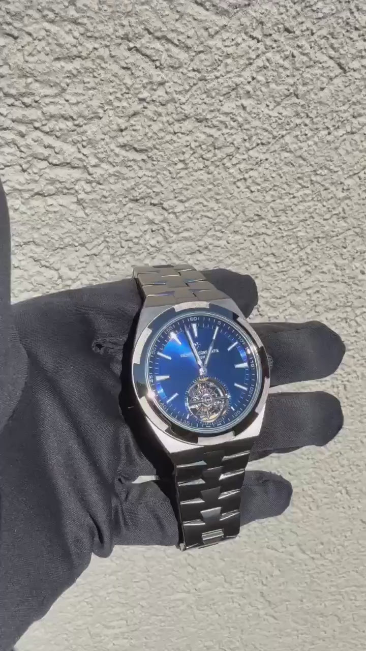 Vacheron Constantin Overseas TourbillonTitanium / Blue 6000V/210T-H032