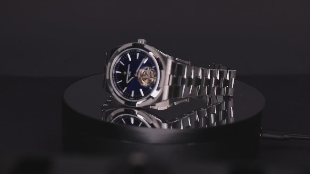 Vacheron Constantin Overseas Tourbillon Stainless Steel / Blue 6000V/110A-B544