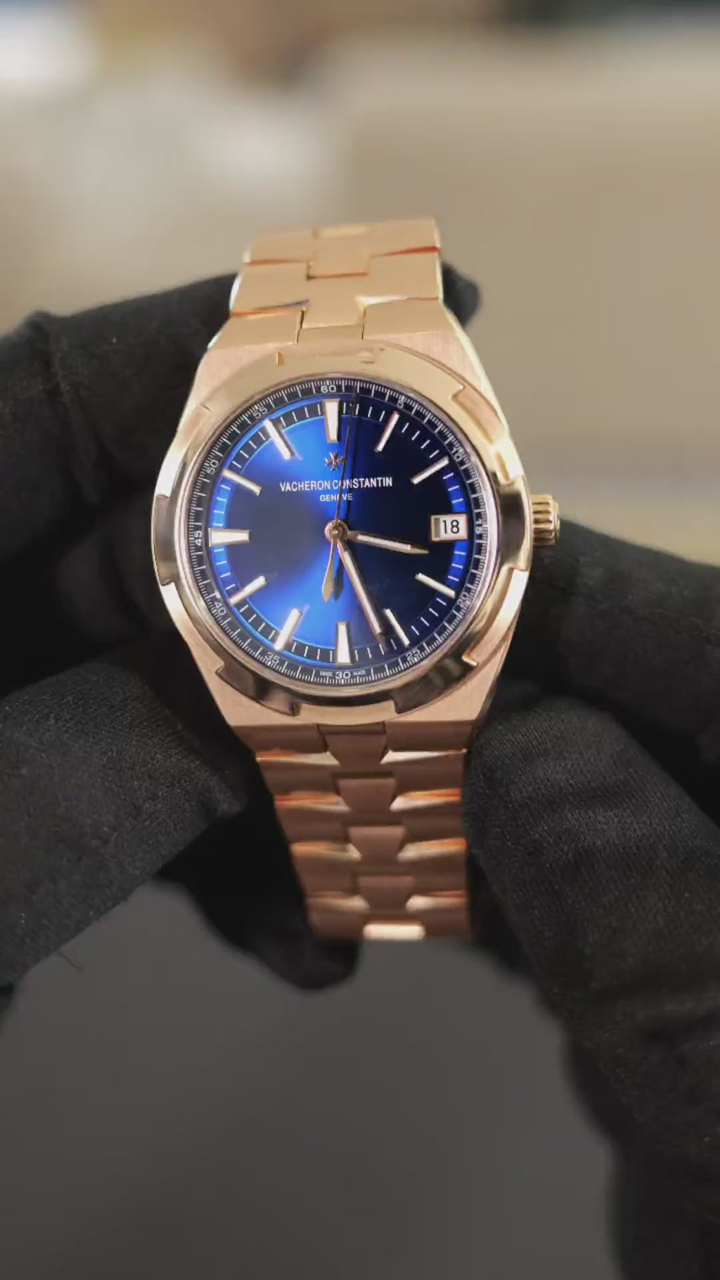 Vacheron Constantin Overseas Date Pink Gold / Blue 4500V/110R-B705