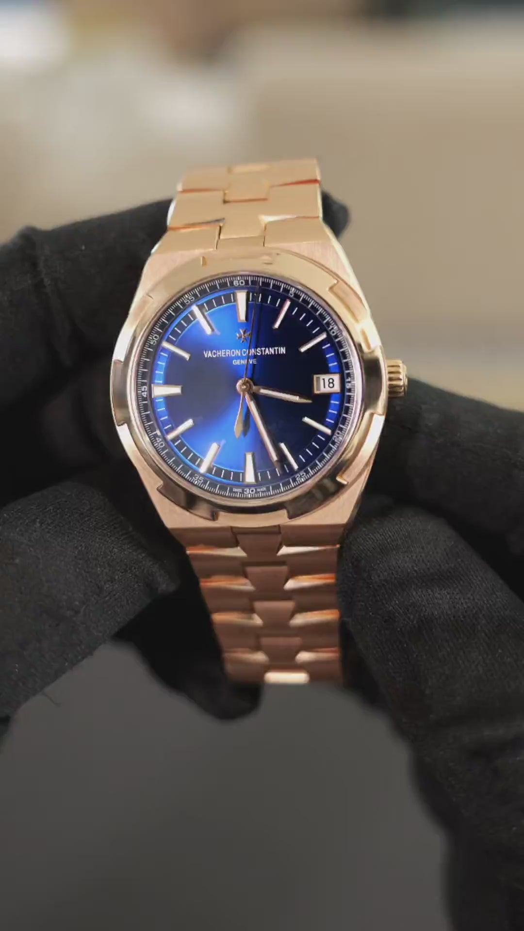 Vacheron Constantin Overseas Date Pink Gold / Blue 4500V/110R-B705