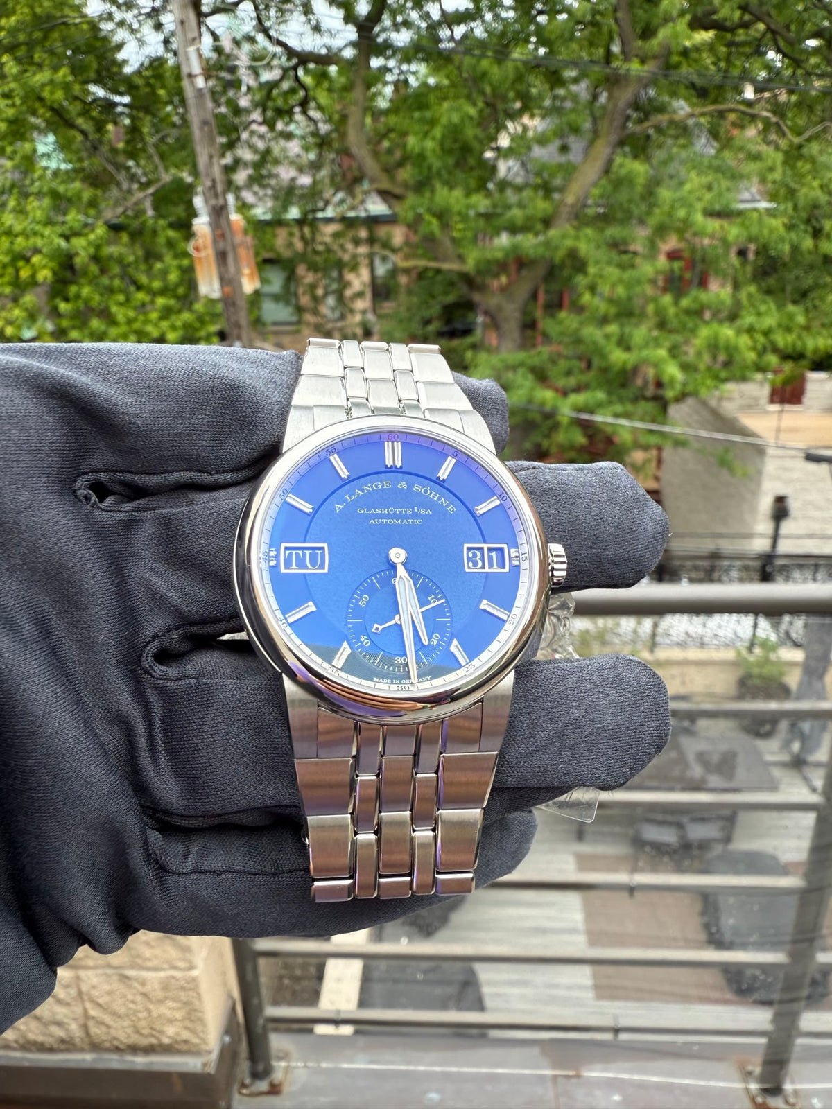 A. Lange & Söhne Odysseus Stainless Steel / Blue / Bracelet 363.179