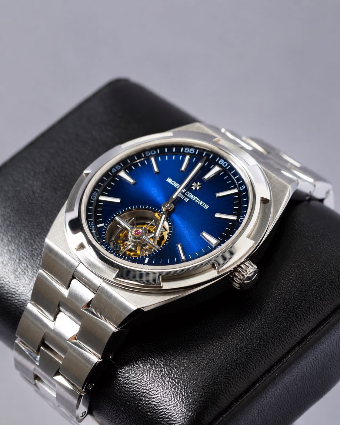 Vacheron Constantin Overseas Tourbillon Stainless Steel / Blue 6000V/110A-B544