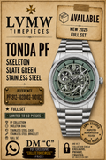 Parmigiani Fleurier Tonda Skeleton Slate Green PFC912-1020002-100182