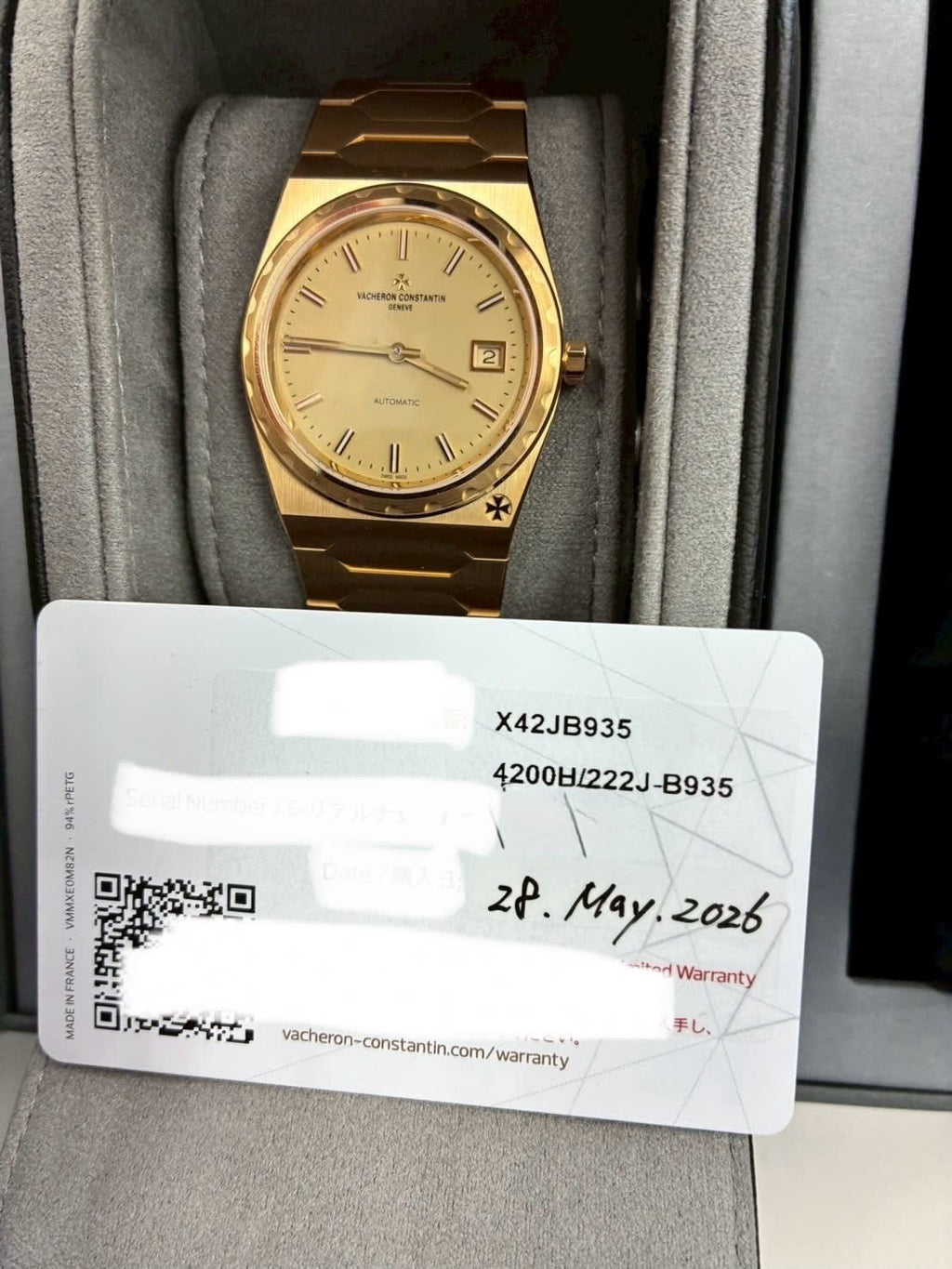 Vacheron Constantin Historiques 222 Yellow Gold / Champagne 4200H/222J-B935