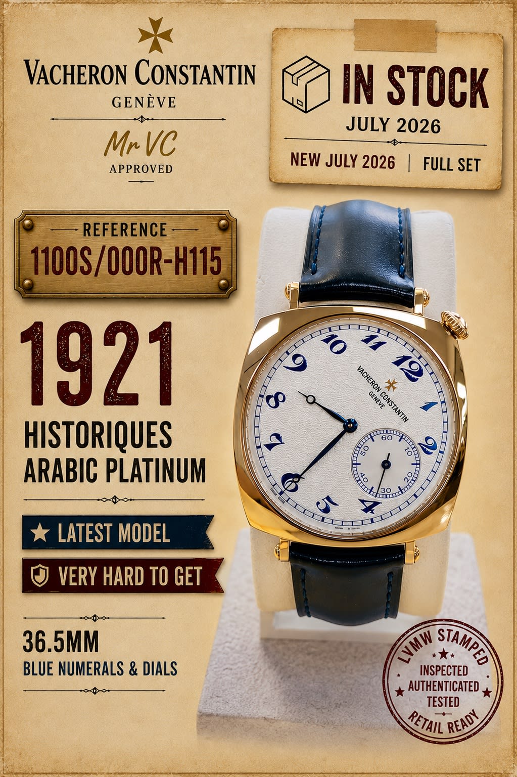 Vacheron Constantin 1921 Historiques