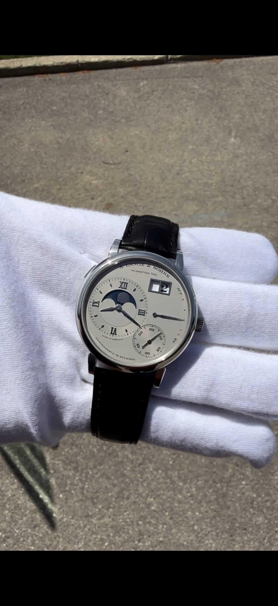 A. Lange & Söhne Lange 1 Grand Lange 1 Moonphase Platinum / Silver 139.025