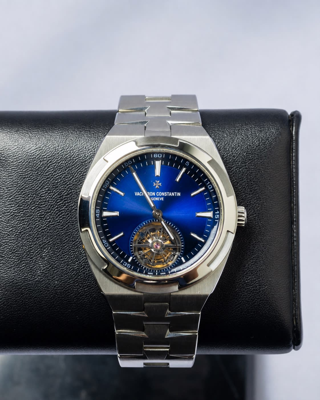 Vacheron Constantin Overseas Tourbillon Stainless Steel / Blue 6000V/110A-B544